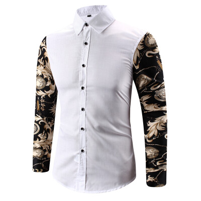 

Men Cotton Floral Long Sleeves Shirts