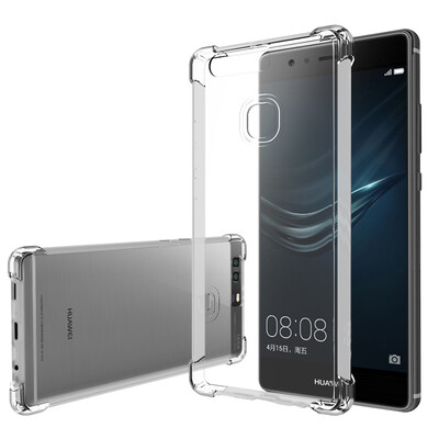

ESCAS Huawei P9 мобильный телефон оболочки Huawei P9 мобильных телефонов наборы TPU все включено воздушный мешок падение мягкой оболочки через белый
