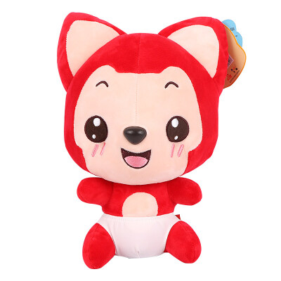 

Jingdong supermarket] Bei cool (Beiku) peach dolls plush toys couple pillow birthday Valentine's Day Christmas gift round eyes sitting peach 28cm