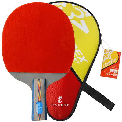 

Lakers enpex ping-pong shot double-sided anti-glue 3-star table tennis racket 3006 straight shot single shot