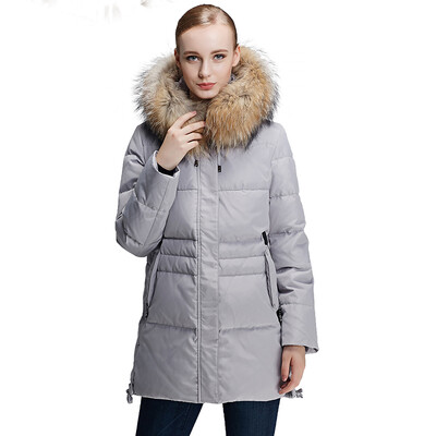 

Pierre Cardin 23C3630 Women&39s fashion raccoon hair in the long paragraph down jacket black  165