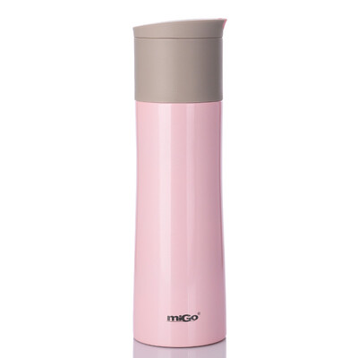 

MIGO stainless steel insulation cups 045L portable car thermos bottle ladies pink Dai