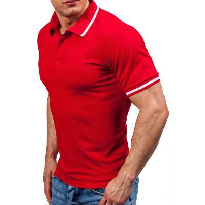 

Men Casual Cotton Short Sleeves Polo Shirt