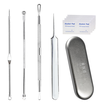 

Язык акне крючок кожа зажим 4 Set MF5035 (в штучной упаковке алкоголик хлопка косметическая акупунктура иглы акне угревой папки акне акне)