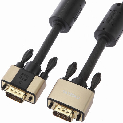 

Aurora CHOSEAL HD VGA cable VGA computer cable with magnetic ring projector display cable pure copper 3 6 earth Hao gold series 2 meters DH519T2