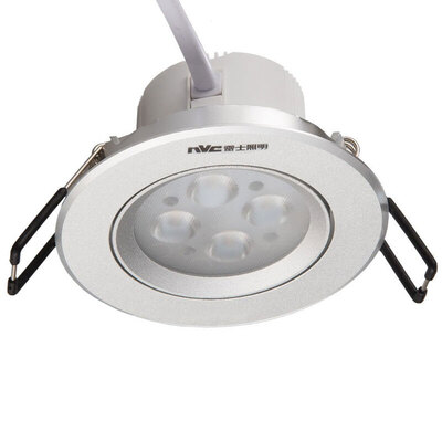 

NVC LED Spotlight Adjustable Angle Ceiling Spotlight E-NLED164D Sand Silver White 5W