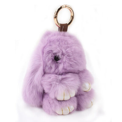 

2016 New Rex Furs Rabbit Plush Toys Key Ring Keychain Pendant Bag Car Charm Tag Cute Mini Rabbit Toy Doll Real Fur Monster