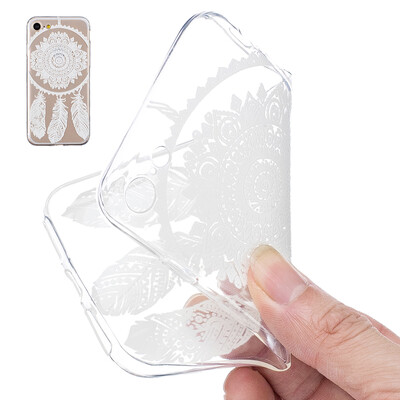 

Hot Ultra Thin Mandala Lace TPU Gel SOFT Case Cover For iPhone 7 580329