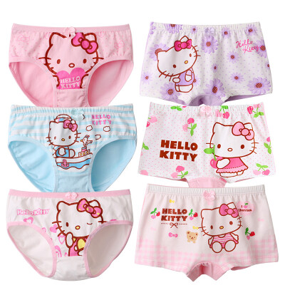 

HELLO KITTY children&39s underwear girls 6 suits children triangle angle shorts 108 color  reference height 125-135