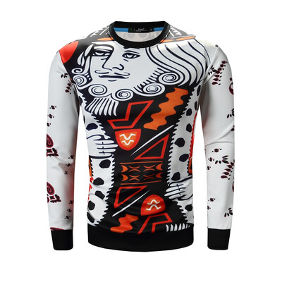 

Mens Sweatshirt Long Sleeves Cotton Printed Hoodie