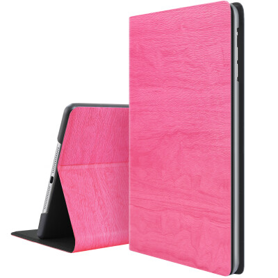 

BIAZE Apple iPad Mini4 case shell light&drop intelligent sleep sleep leather grain series PB19-rose red