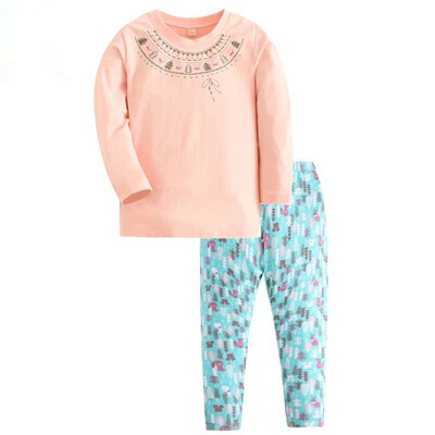 

KIDS MAM & DAD Kids Underwear Set Girls & Girls Cartoon Home Dresses Big Boy Qiu Qiu Qiu 86041 Pink Green 150