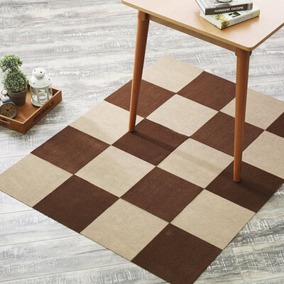 

Jiangnan Leaves mats non-slip kitchen mats bathroom mats mats tiles carpet 28 28cm beige 4pcs