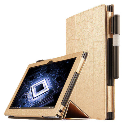 

KOOLIFE Lenovo YOGABOOK защитная рукав стальная проволока модель кожаная кобура кожаный чехол / брелок кожаный чехол Lenovo YOGA BOOK плоская защитная оболочка 10,1 дюймов - золото