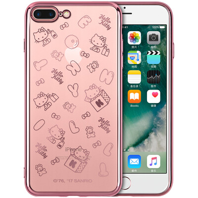 

Плюс отличная серия HelloKitty iphone8 / 7Plus телефона оболочка / защитный рукав яблоко 8 / 7Plus телефонных аппаратов гальванических тонкой мягкой оболочки падение букве сопротивления Katie