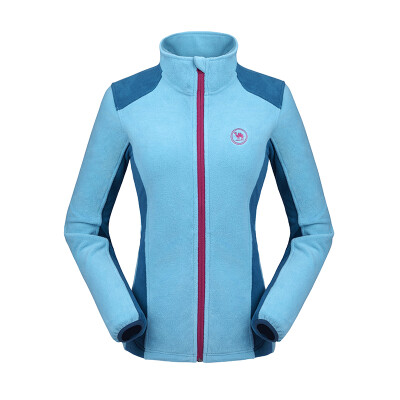 

Camel card outdoor women out of the chest fleece P6W142710 sky blue dark blue M