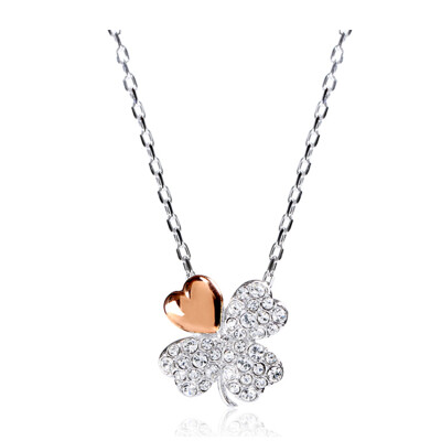 

SWAROVSKI Swarovski Better Clover Transparent Pavé Clover Necklace 5076853