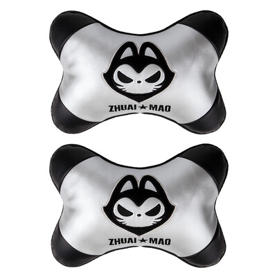 

Jingdong supermarket] pull cat (ZhuaiMao) car headrest car cartoon neck pillow color grid stitching neck pillow M16-QCJP-002 on the black