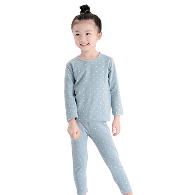 

Yu Zhaolin YUZHAOLINE Kids Underwear Set Lycra Cotton Qiuqi Qiuku Bottom Set M316024 Flower Dream 110 yards
