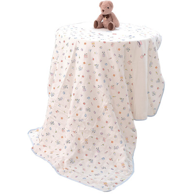 

Yale Yeah&39s baby air conditioning is the newborn four-layer gauze cover is 135x115cm suitable for 0-3 year-old baby quilt