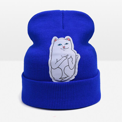 

WISHCLUB Winter Hat For Women Beanie Hat Cat Knit Hat Cap Skullies Beanies Warm Cap