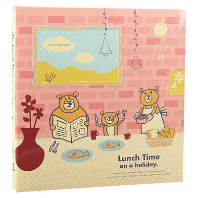 

Nakabayashi happy bear a Japanese import NCL cartoon album DIY plastic film paste album album LMH-1504