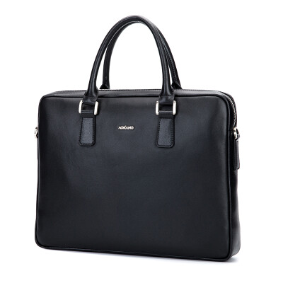 

Aokang Men&39s Handbag Horizontal Business Men&39s Leather Shoulder Bag Casual Messenger Bag Briefcase 8631225101 Black