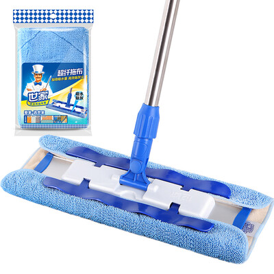

Family alloy flat mop mop dust polygons 6 years warranty dexterity flat drag (send fine fiber mop) 20206