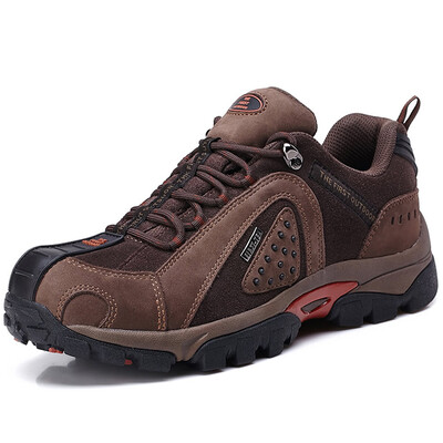 

TFO hiking shoes outdoor high shock absorber breathable comfortable low to help leather climbing shoes 842728 men&39s coffee 40