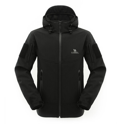 

Camel (CAMEL) открытый пара флис мягкая оболочка одежда мужской 2F14025 черный XXL