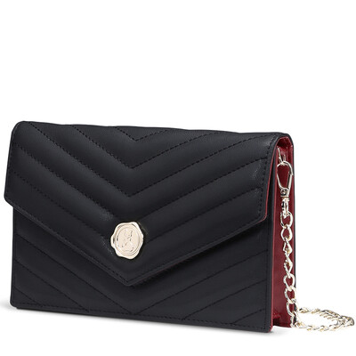 

Ворсли (FOXER) новый небольшой квадратный пакет кожи г-жа цепь плечо сумка жа сумка Прилив минималистский черный 941021F1A