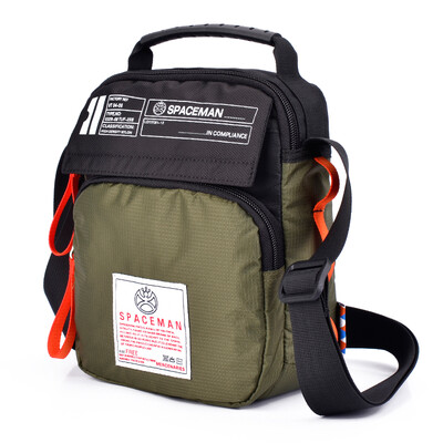 

Spark Man SPACEMAN Men&39s Shoulder Bag Small Handbag Men&39s Bag Shoulder Bag Handbag Casual Bag Nylon Cloth 5008-04 Green