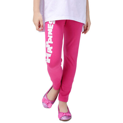 

Xin Song girls bowling pants children&39s pants in the big children&39s pants tights pants pants children&39s casual pants pants spring&autumn pants female rose red E067B 130