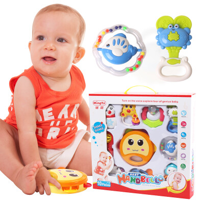 

Ming tower (MING TA) baby bell turtles baby baby baby newborn puzzle toys early childhood education 8 sets of gift box