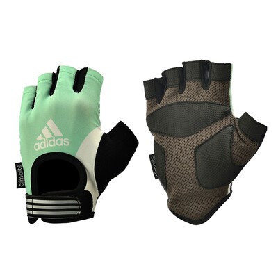 

Adidas Adidas gloves imported fitness non - slip dumbbells semi - gloves green M code