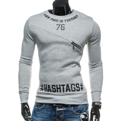 

Men Cotton Pullover Sweatshirt Letter Printed Hoodie