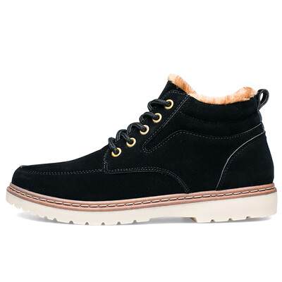 

Precentor mens warm cashmere casual cotton high-top boots