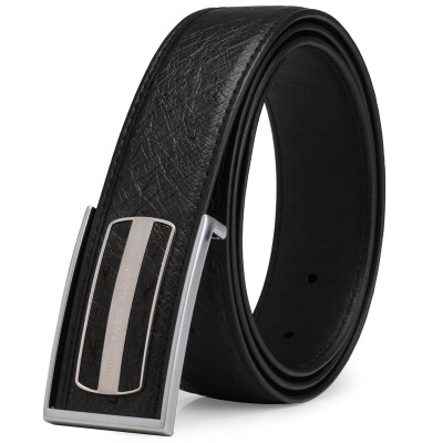 

Giovanni Valentino (GIOVANNI VALENTINO) Men's Belt Gift Box Business Series Ostrich Leather Buckle Belt 740083410 Black