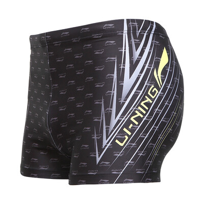 

Li Ning LI-NING плавать трусы мода купальники мужской плоский угол купальник LSSL081-1 черный XL