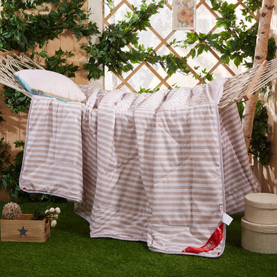 

Antarctic NanJiren was core textile skin-friendly soft single-double air-conditioning was fine striped coffee 200 230cm