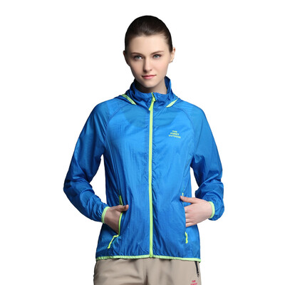 

ПЕРВАЯ OUTDOOR кожа кожи ветровка легкие дышащая повседневная верхняя одежда женские модели синего L код 633 409