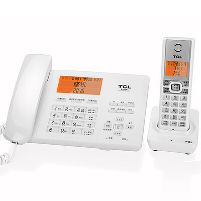 

TCL D21 цифровой беспроводной стационарный телефон Picture запись машина телефон громкой подсветка экрана фиксированной беспроводной стационарный домашний офис / тащили машину (элегантный белый)