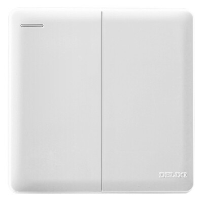 

Delixi DELIXI switch socket panel open two open single control large board Ya white series