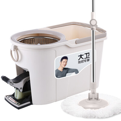 

Topology David four-drive rotary mop bucket Topology Mop Good God dragged to the mop cloth Free hand wash cleaning tool Skeleton S12