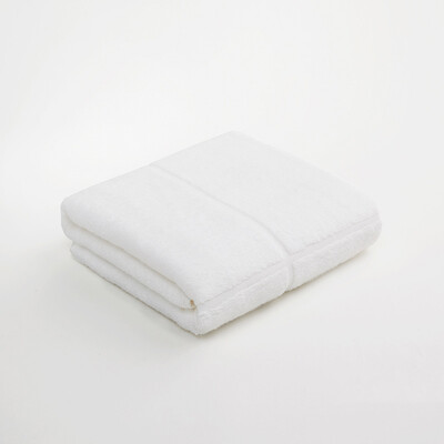 

LENCIER LENCIER bath towel home textile five-star hotel cotton Japanese bath towel creative can be cut pure cotton plain bath towel white 355g 145 70cm