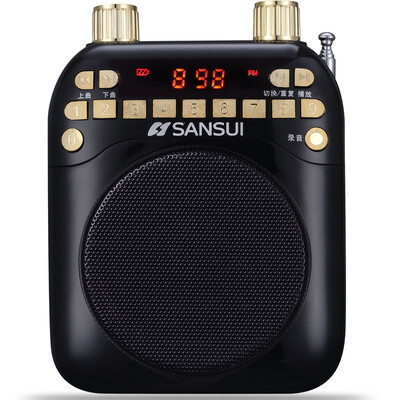 

Пейзаж (SANSUI) T16 портативный беспроводной Bluetooth спикерфон карты небольшой стерео радио сабвуфер маленький стальной пистолет коричневый компьютер