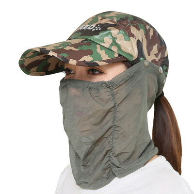 

Jingdong supermarket] Ai Ke baby (IKEWA) ZYM0016lan summer sun hat female nursing outdoor hat sun hat hiking hat mask cap jungle hat speed dry hat blue