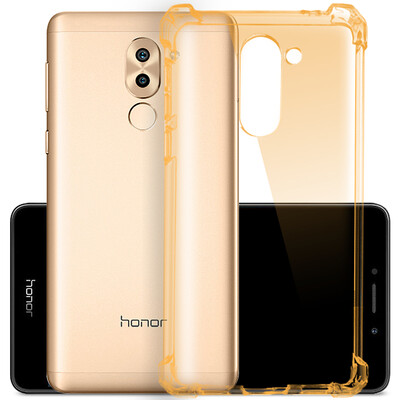 

Pixi glory 6x mobile phone shell play play Huawei glory 6X mobile phone protective sleeve four corners drop thick all-inclusive shell through gold