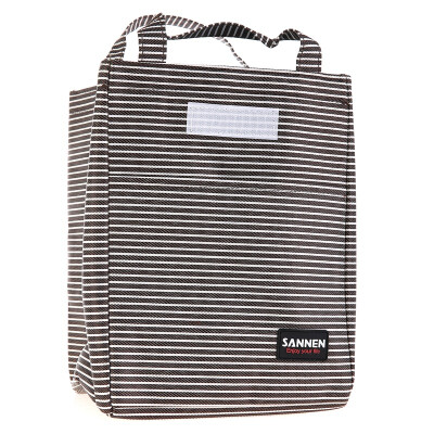 

Jingdong supermarket] Jingtang fresh lunch box lunch when the magic stickers multi-functional portable cold insulation package black and white striped section 9L