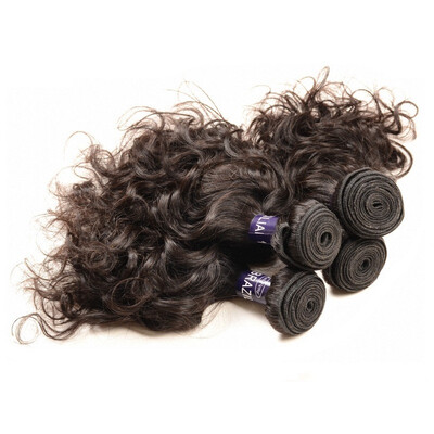 

Brazilian Hair Weaving Water Wave 4 Bundles Brazilian Remy Hair Weave Brazilian Virgin Human Hair Bundle Natural Black Color